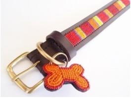 Halsband Red Strip