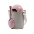 Futter Aufbewahrungsbox Grau/Pink – Bild 3