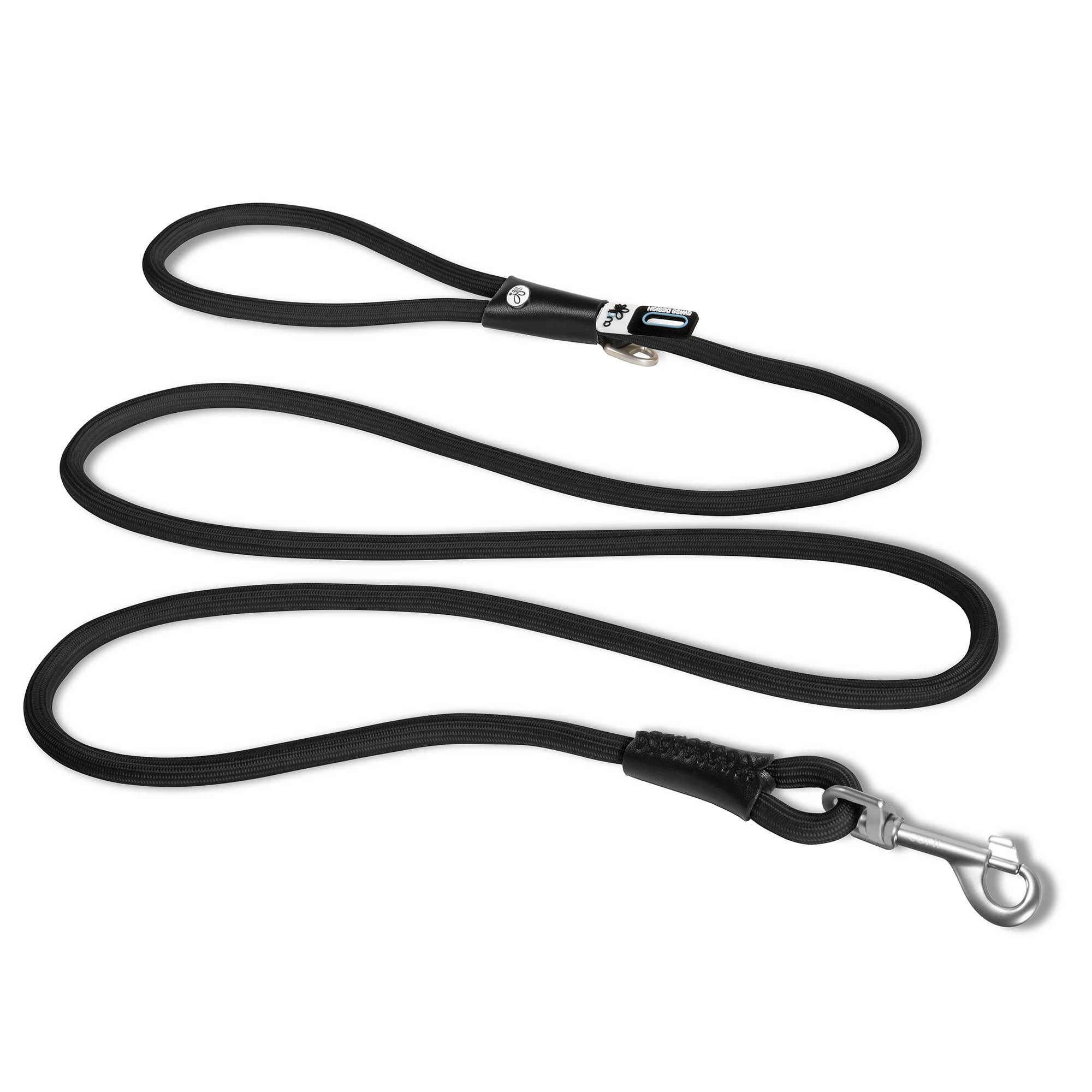 Curli Stretch Comfort Leine Schwarz
