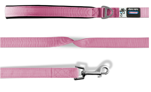 Curli Basic Nylon Führeleine Pink