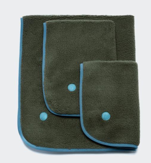 Hundedecke Teddy Khaki