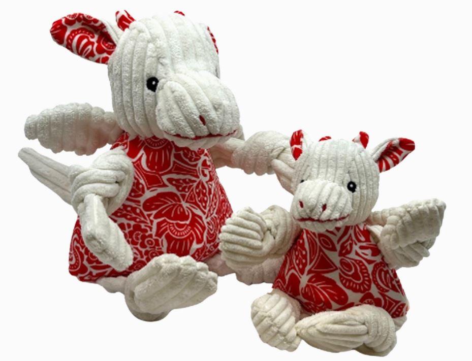Year of the Lucky Dragon Knottie Weiss -Rot