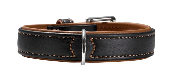 Halsband Canadian Elk Schwarz/Cognac