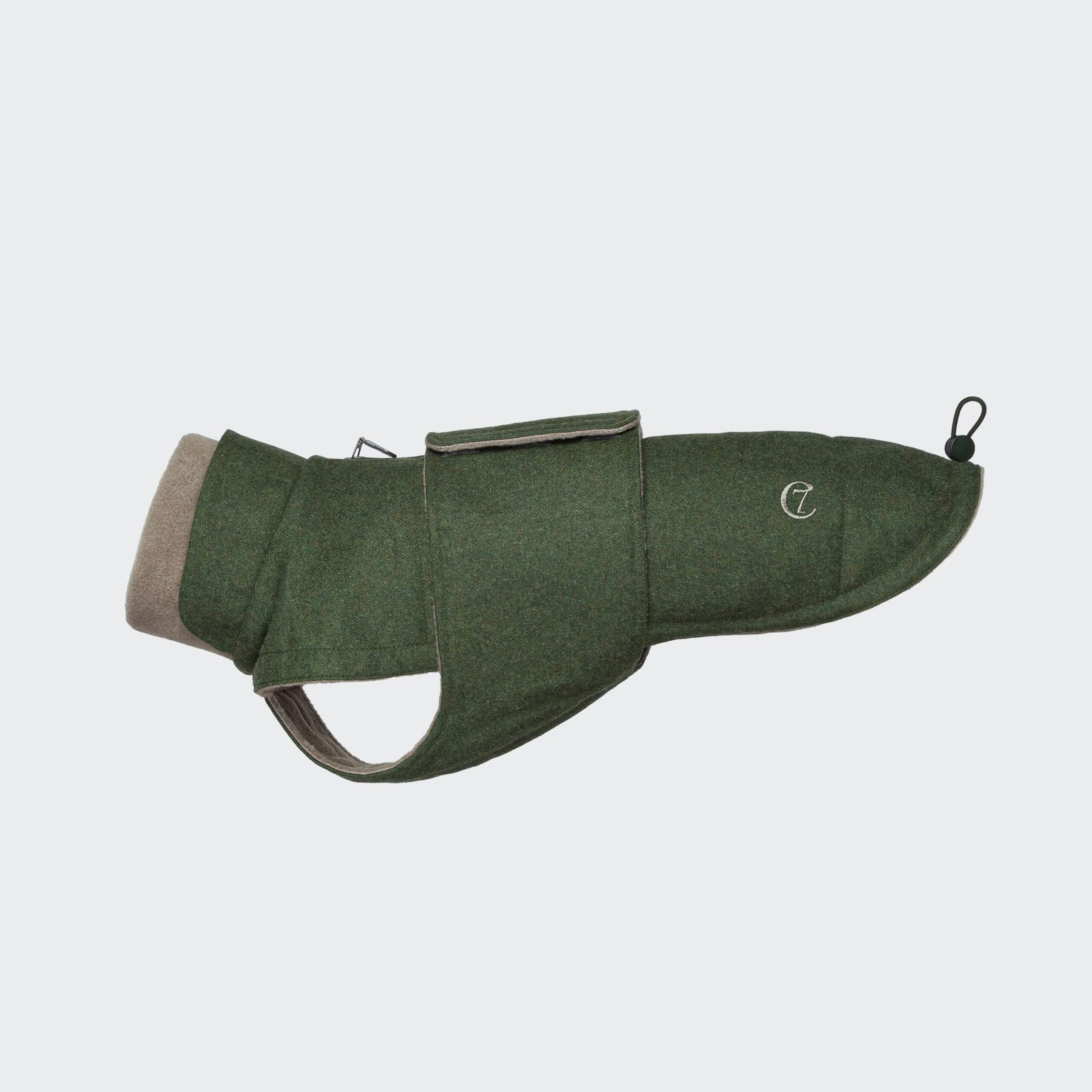 Hundemantel Brooklyn Dackel Flanell Fern