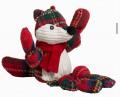 Knottie Tartan Tidings Fox, Rot/Weiss – Bild 5