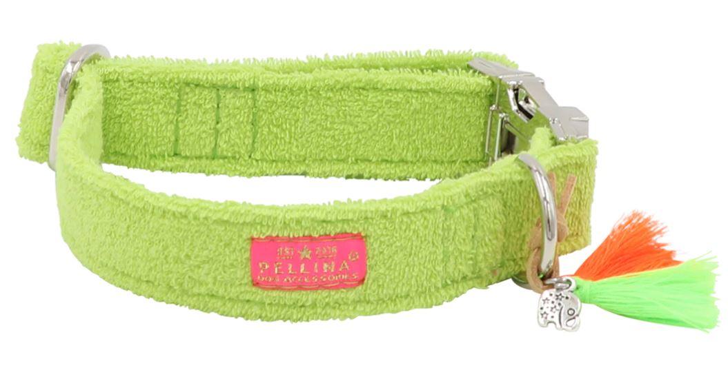 Frotte Halsband Grün