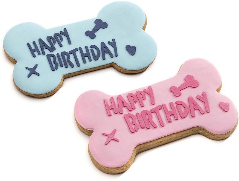 Happy Birthday Keks Bone L, diverse Farben