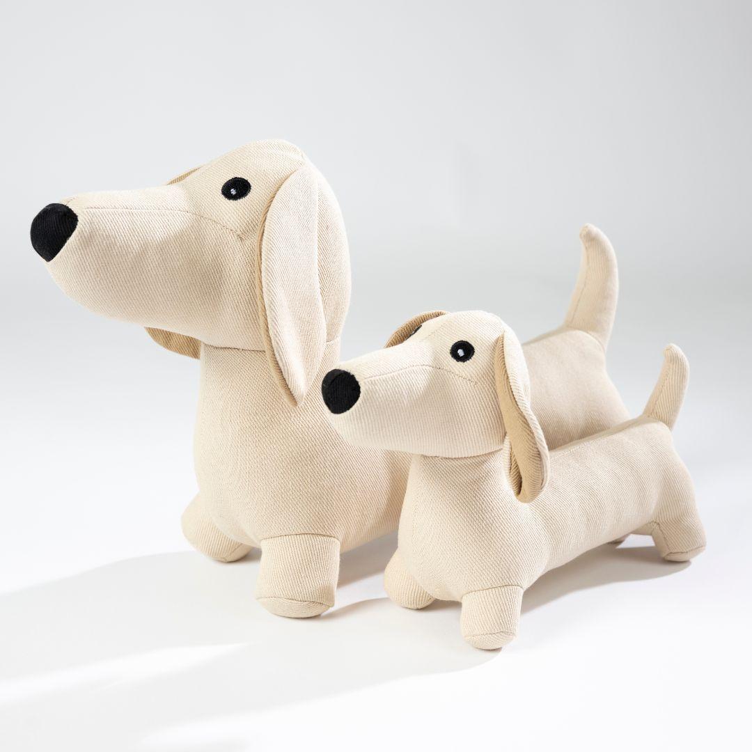 Hundespielzeug Dackel, Beige