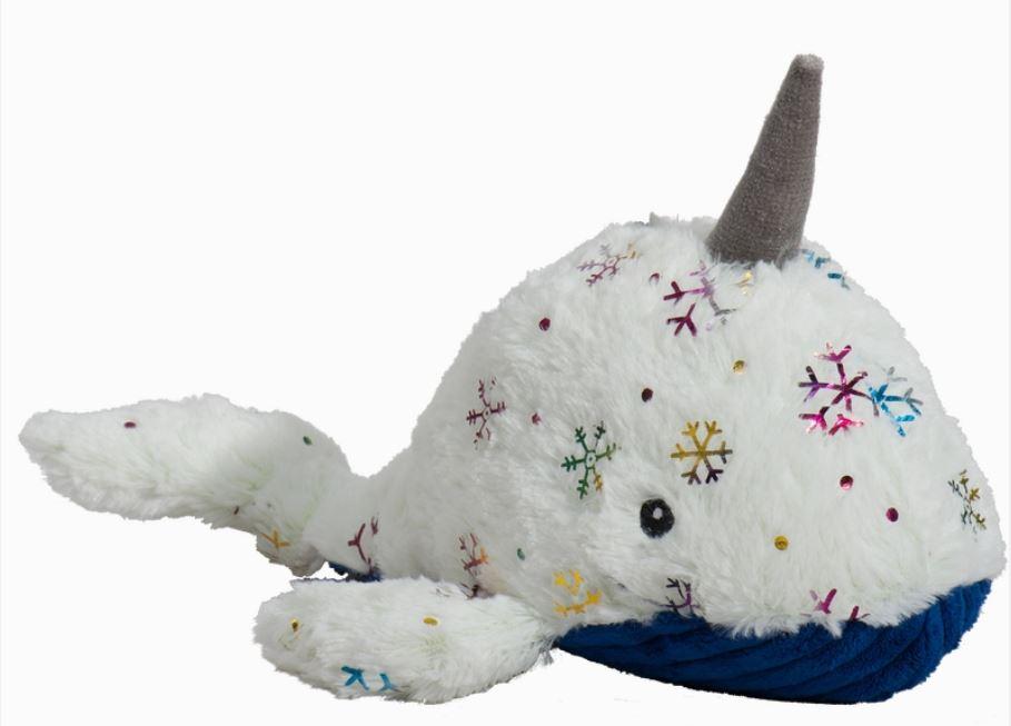 Nellie Narwhal Knottie Weiss/Farbig