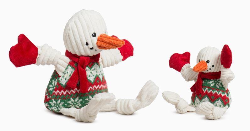 Knottie Snowman, Weiss/Grün/Rot