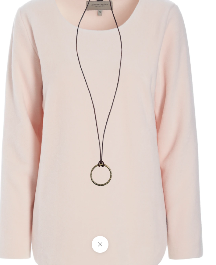 Pullover Fleece mit Rundhals Rosé