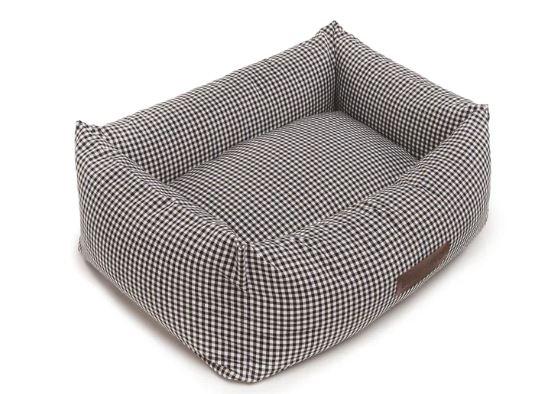 Nuck Hundebett Vichy Schwarz/Weiss