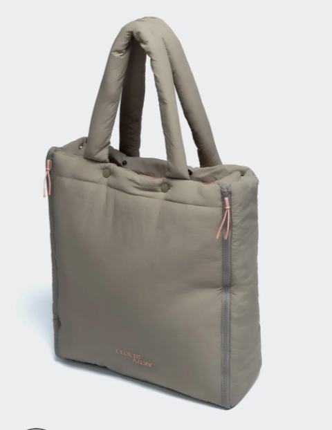 Hundereisebett & tote Bag AKTIV Puffer Khaki/Peach