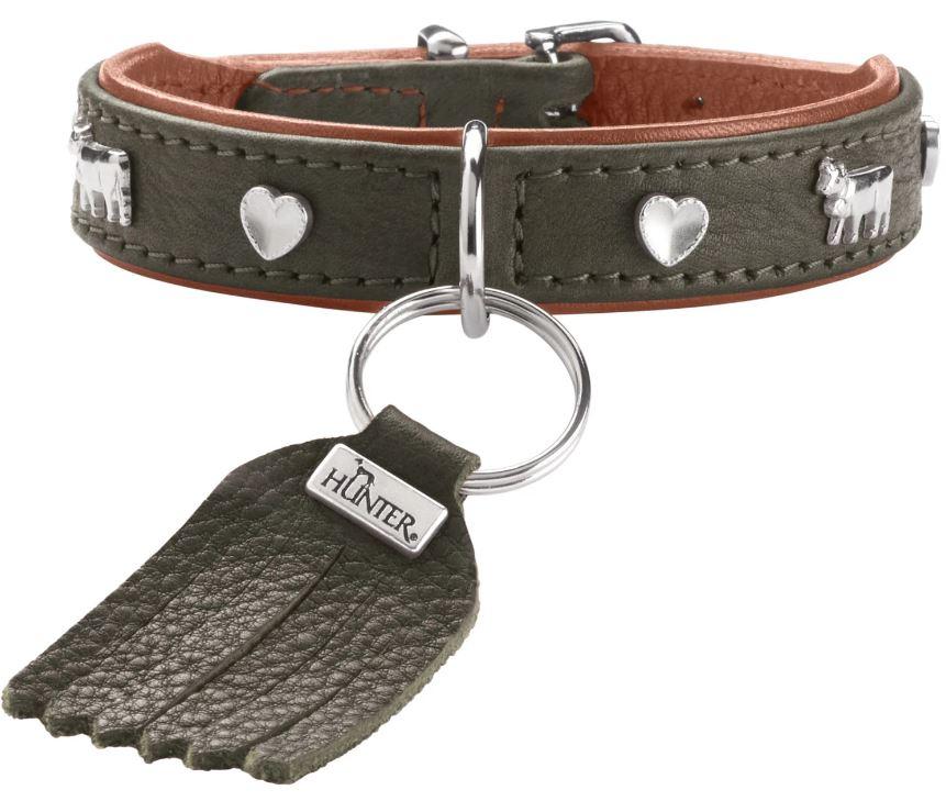 Halsband München Mini Grün-Cognac