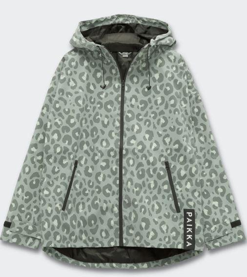 Damen- oder Herrenregenmantel reflektierend Green Leo