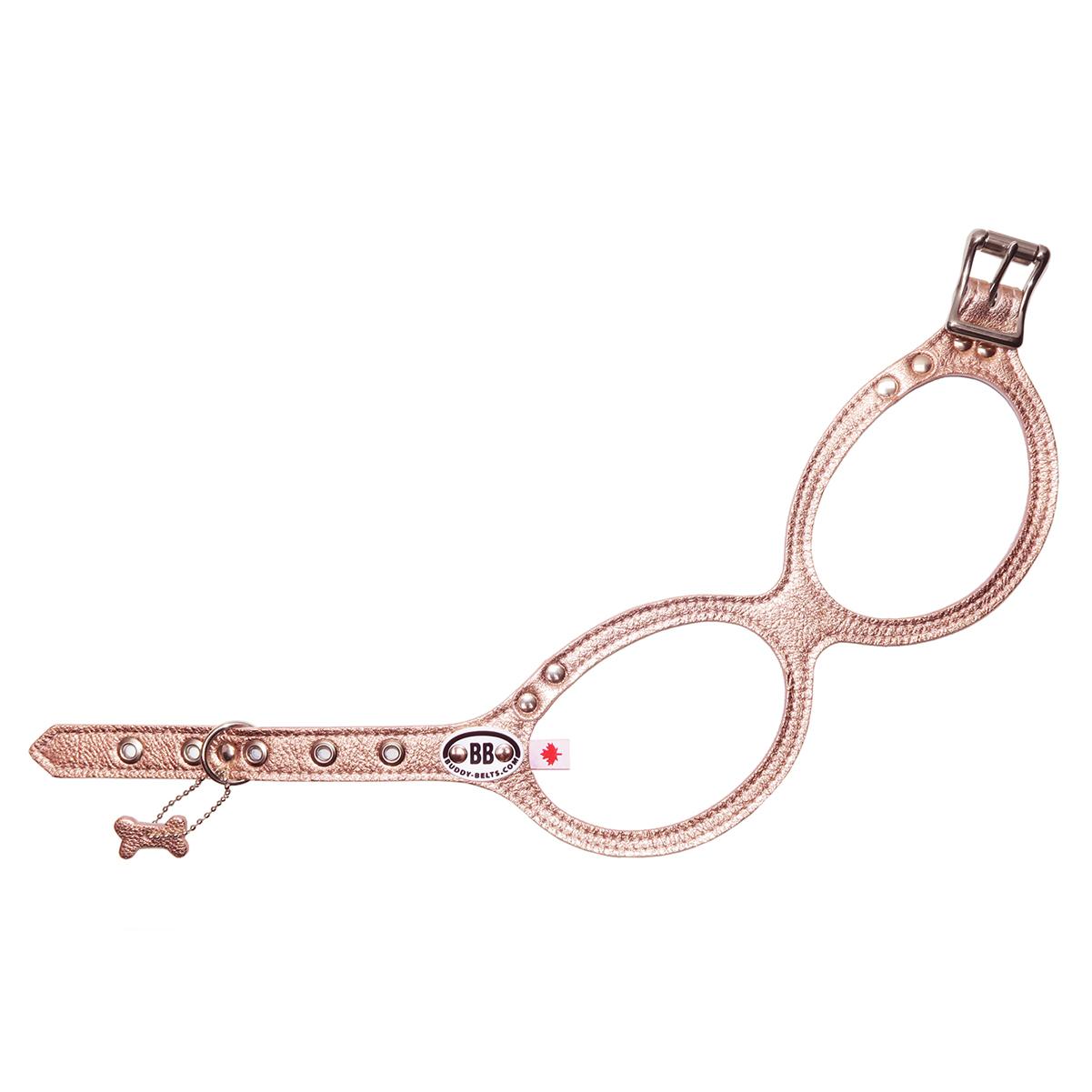 Buddy Belt Geschirr mit Kristall Rose Gold