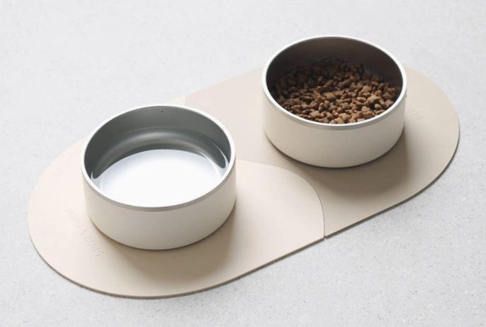Hundenapf Stainless Steel-Beige