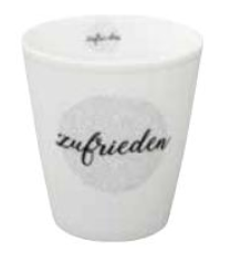Happy Mug Tasse "zufrieden"