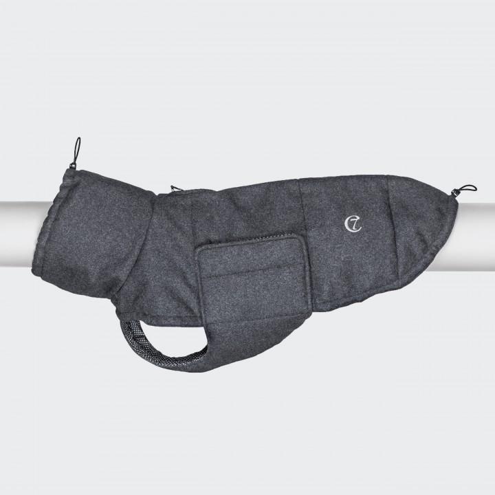 Hundemantel Windsor, Flanell Anthrazit