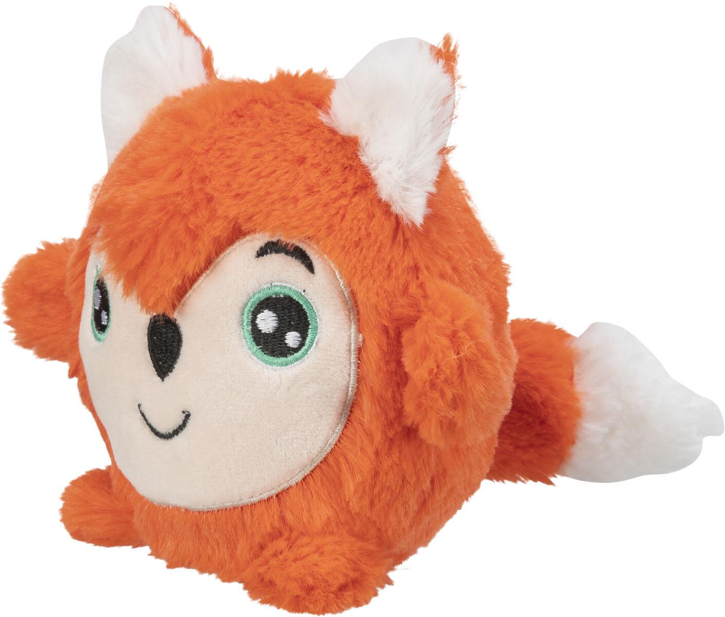 Fuchs aus Plüsch rund Orange