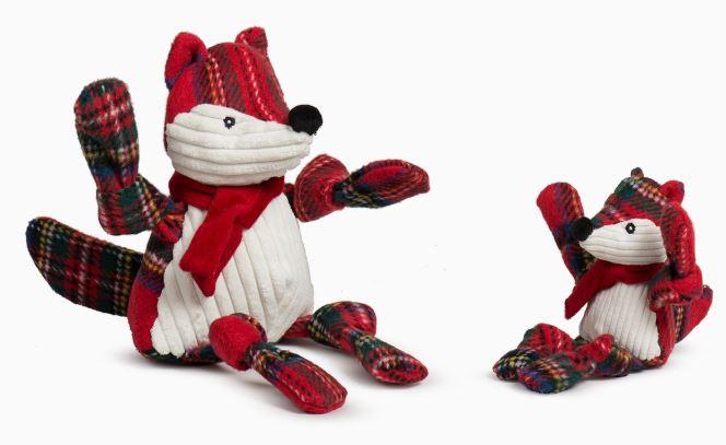 Knottie Tartan Tidings Fox, Rot/Weiss