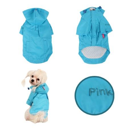 Regenmantel Slicker Blau