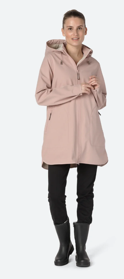 Raincoat Softshell Adobe Rose