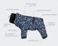 Hundewintermantel mit Beinen Blau – Bild 4
