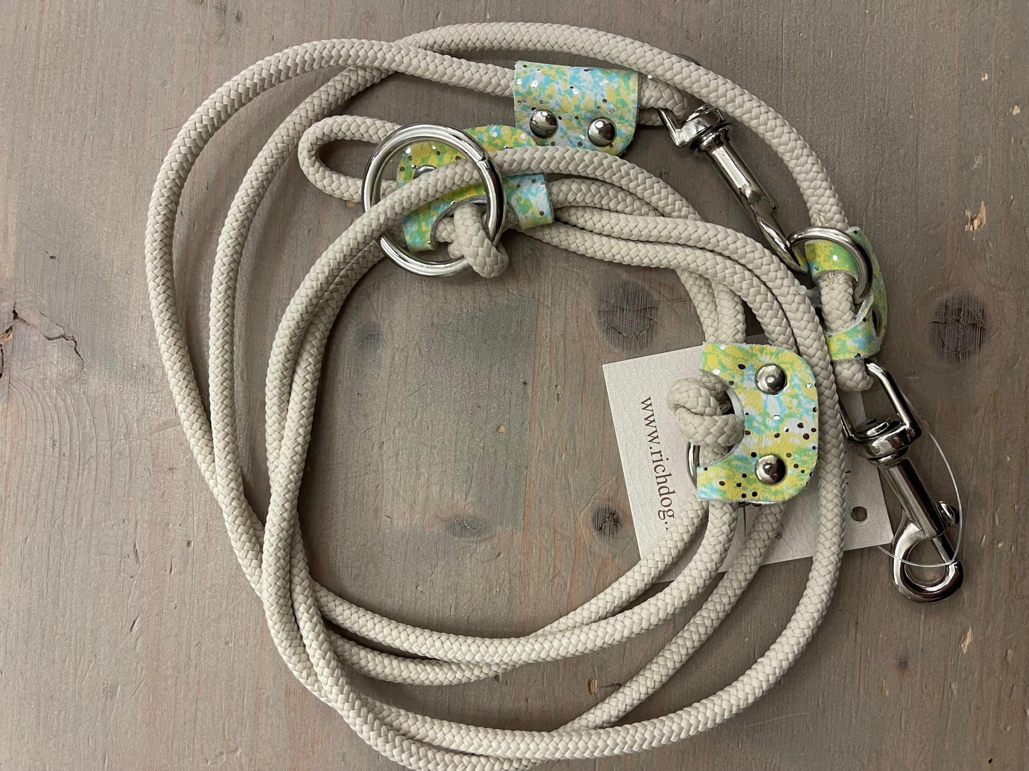 Tauleine mit Leder Aqua Paillette