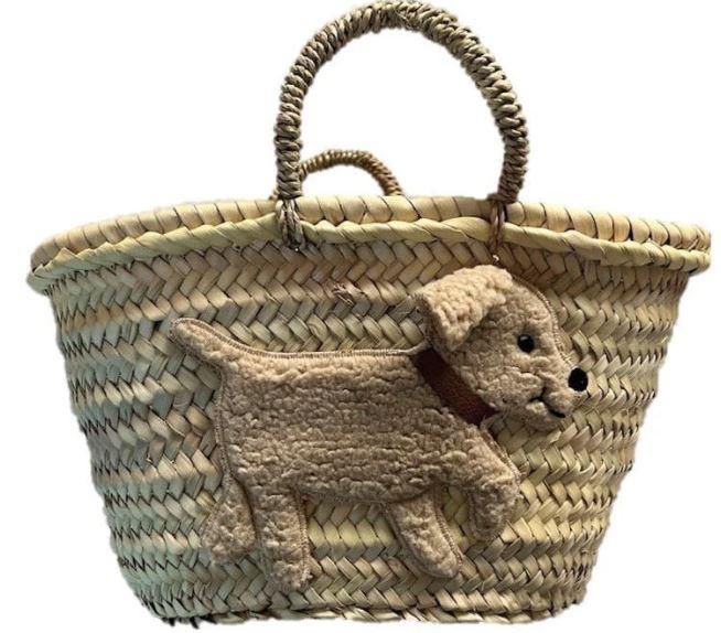 Kleine Korbtasche Hund Bobby