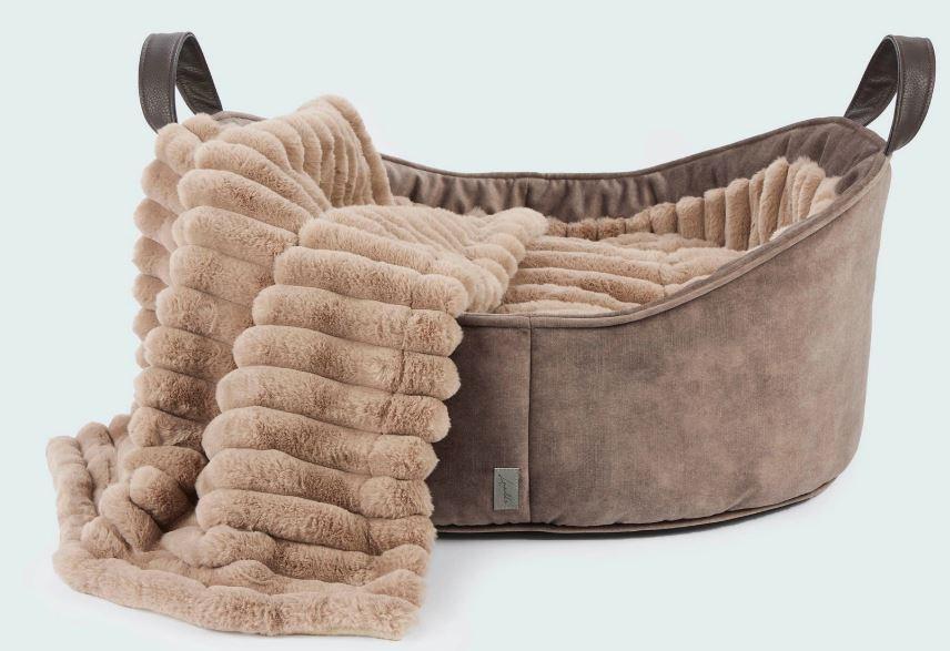 Cosy Dog Bed Deluxe Braun - Hundebett für Dackel und kleine Hunde