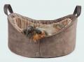 Cosy Dog Bed Deluxe Braun - Hundebett für Dackel und kleine Hunde – Bild 2