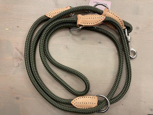 Tauleine mit Leder Oliv