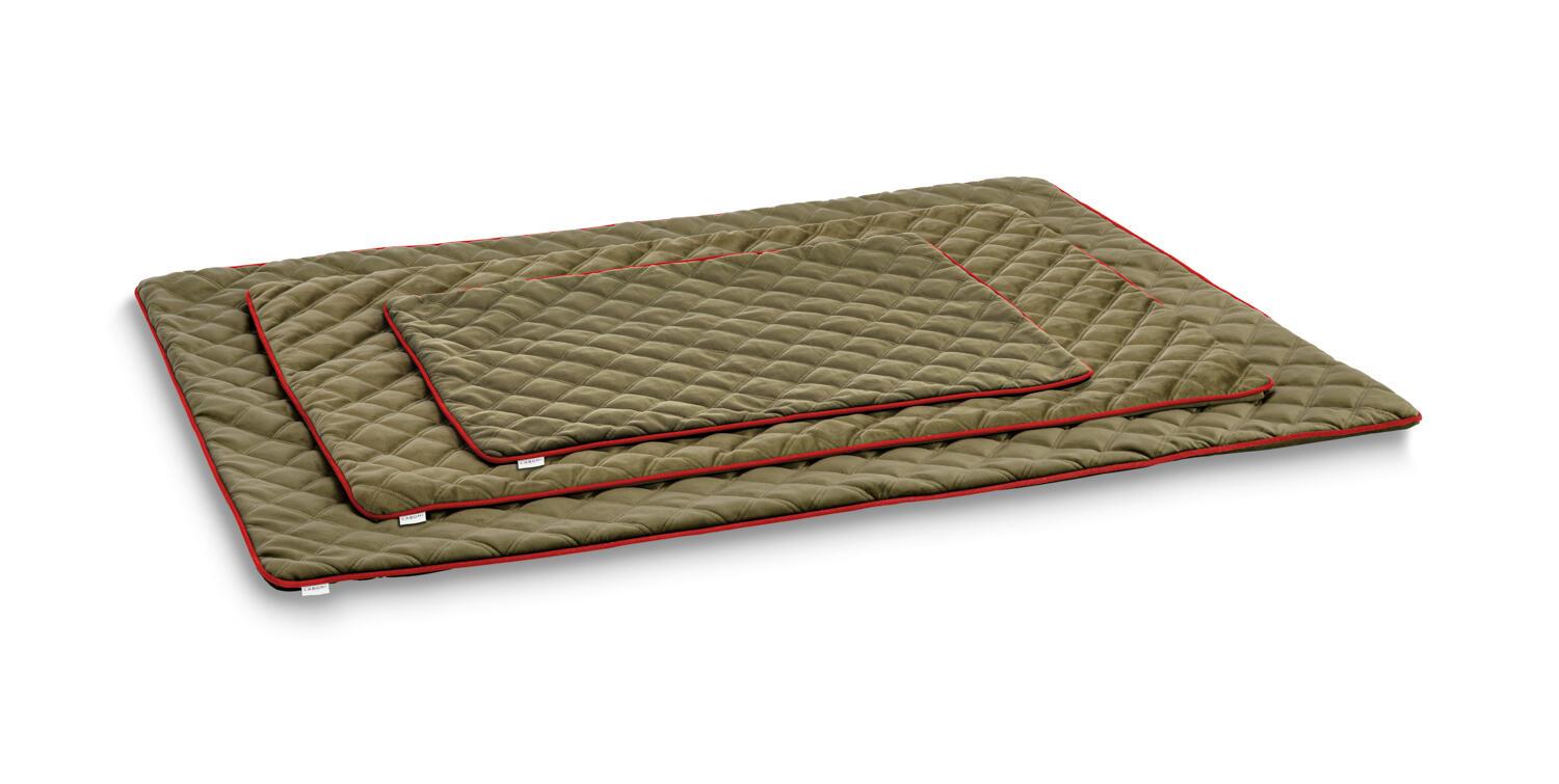 Hundesteppdecke Oxford - Samt Olive