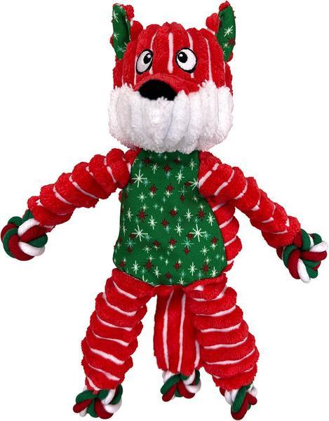 Holiday Floppy Knots Fox Rot/weiss