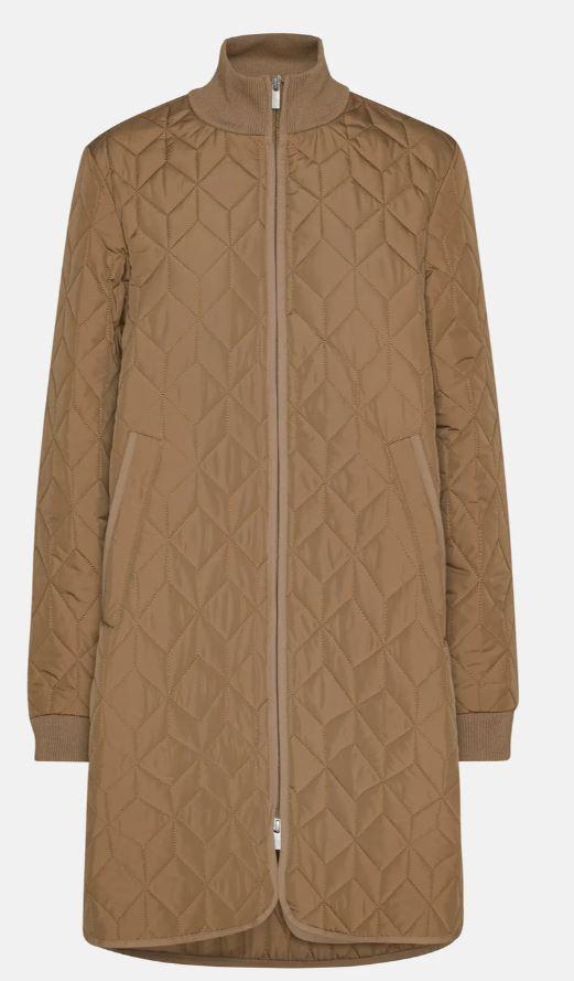 Padded Quilt Coat Mocca