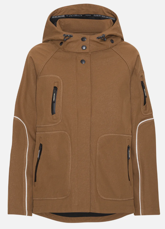 Raincoat Softshell Funktional kurz Walnut