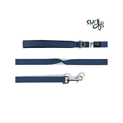 Curli Basic Nylon Führleine Dunkelblau